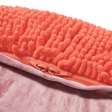 GOODSILO Square Pouf Ottoman Floor Cushion with Microfiber Cover Polystyrene Beads