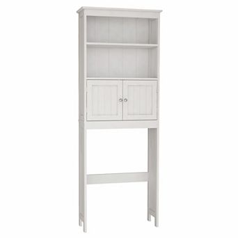 ELEMENT ACE Freestanding Two-Tier Over-The-Toilet Storage Cabinet with Doors
