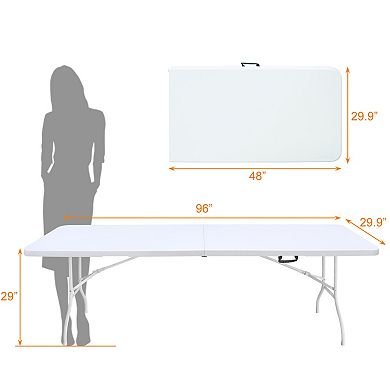 ELEMENT ACE 8ft Portable Folding Table with High Load Capacity for Events