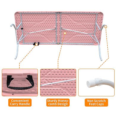 ELEMENT ACE 6ft Portable Folding Table for Outdoor Activities and Indoor Use