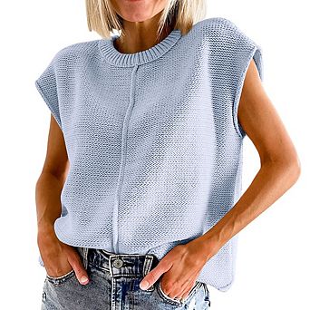 Womens Summer Cap Sleeve Sweater Tops