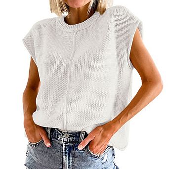 Womens Summer Cap Sleeve Sweater Tops
