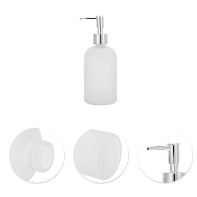 Reusable Cylinder Frosted Soap Dispenser 1 Pc