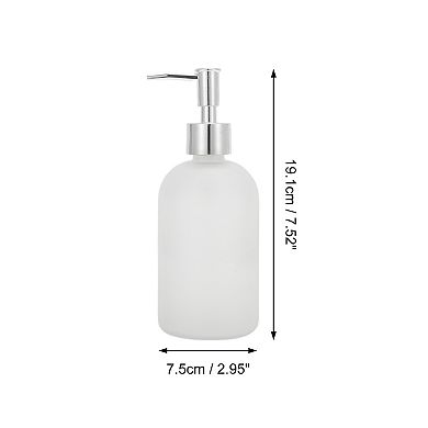 Reusable Cylinder Frosted Soap Dispenser 1 Pc