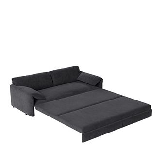 CEWOR 103" Right Armrest Modular Cloud Sectional Sofa, 4-Seater Corduroy Sectional Sofa, No Assembly