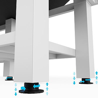 CEWOR Adjustable-Back Massage Table, Sturdy Metal Frame, 6 Square Legs & Segmented Design