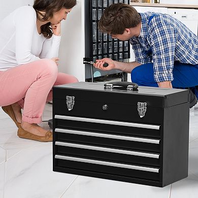 ELEMENT ACE Portable Steel Tool Chest with Four Drawers and Secure Locking System