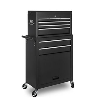 ELEMENT ACE 8-Drawer Rolling Tool Storage Cabinet with Detachable Top Box and Lockable Wheels