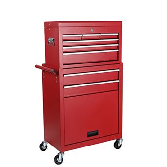 ELEMENT ACE 8-Drawer Rolling Tool Storage Cabinet with Detachable Top Box and Lockable Wheels