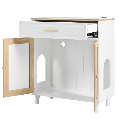 ELEMENT ACE Multifunctional Pet Cabinet with Charging Station and Storage Drawer