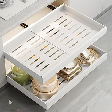 IDEALHOUSE Adjustable Pull-Out Cabinet Drawer