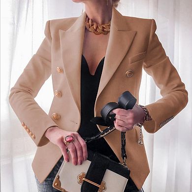 Women's Casual Blazers Lightweight Long Sleeve Slim Fit Business Work Office Jacket Suit