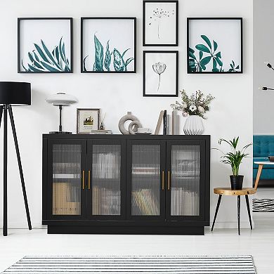 IDEALHOUSE Glass Door Sideboard