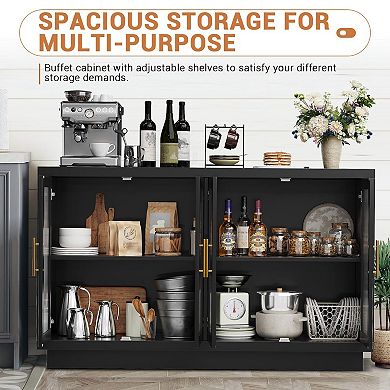 IDEALHOUSE Glass Door Sideboard