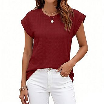 Women's Sleeveless Blouse Round Neck Tank Top Casual Workwear Shirt Soft Breathable Fabric Top