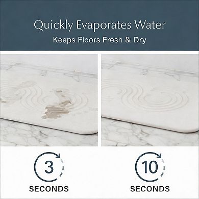 Zen Sandstone Diatomite Bath Mat Quick-Dry Non-Slip Sustainable