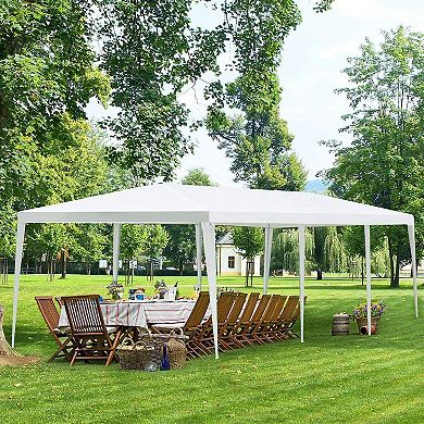 Gymax 10' x 30' Outdoor Gazebo Canopy Wedding Party Patio Tent White