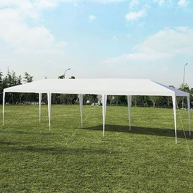 Gymax 10' x 30' Outdoor Gazebo Canopy Wedding Party Patio Tent White