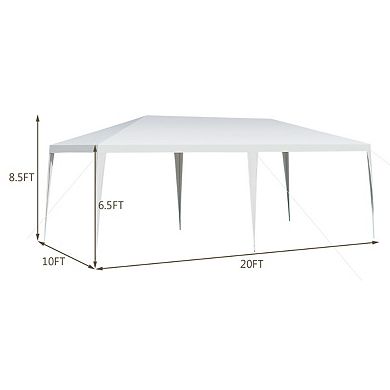 Gymax 10'x20' Heavy-duty Gazebo Wedding Canopy Party Pavilion Outdoor