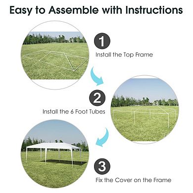Gymax 10'x20' Heavy-duty Gazebo Wedding Canopy Party Pavilion Outdoor