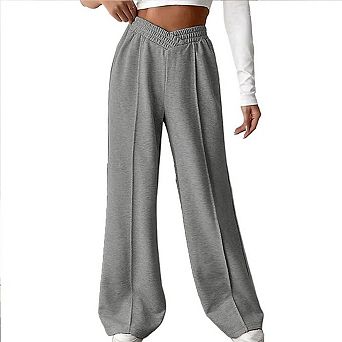 Women's V-shaped Elastic High Waisted Spliced Pants