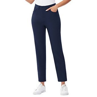 Women's Golf Performance Work Pants Stretch Tech Fabric Slim Fit Business Casual Trousers