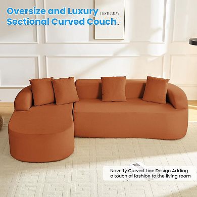 99" L Shaped Sectional Couches for Living Room