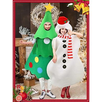 2-Pack Snowman & Christmas Tree Costume Set