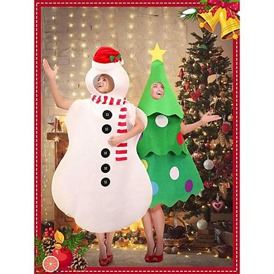 2-Pack Snowman & Christmas Tree Costume Set
