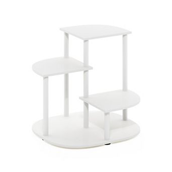 Furinno 3 tier Planter Stand Flower Box Versatile Display Shelf, White