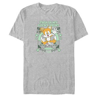 Big & Tall Sonic the Hedgehog This Is My Lucky Shirt Graphic Tee