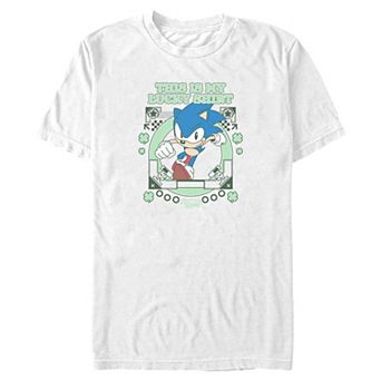 Big & Tall Sonic the Hedgehog This Is My Lucky Shirt Graphic Tee