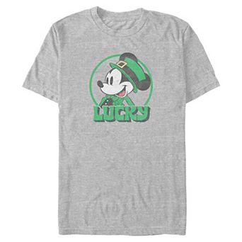 Big & Tall Disney's Mickey Mouse Lucky Stamp Crew Tee