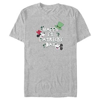 Big & Tall Disney's Mickey & Minnie Happy St. Patrick's Day Crew Tee