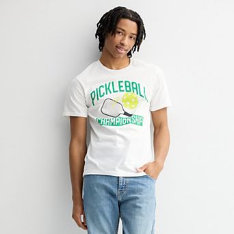 Men's Pickleball Champ Neon Graphic Tee