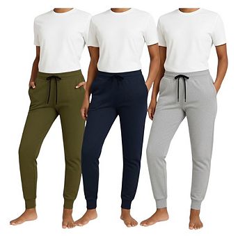 3 Pack Womens Ultra Soft Fleece Sweatpants Joggers