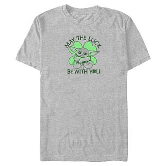 Big & Tall Star Wars The Child May The Luck Be With You Graphic Tee
