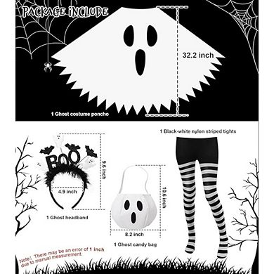 Adult Ghost Costume Set with Accessories