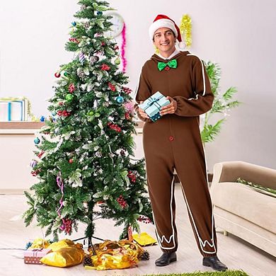 Adult Gingerbread Man Halloween Christmas Costume