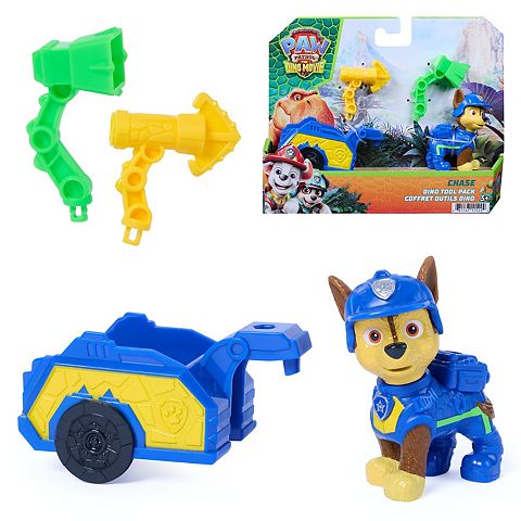 Детские фигурки Paw Patrol The Dino Movie Chase Dino Tool Pack Action Figure with Attachable Rescue Trailer & Tools