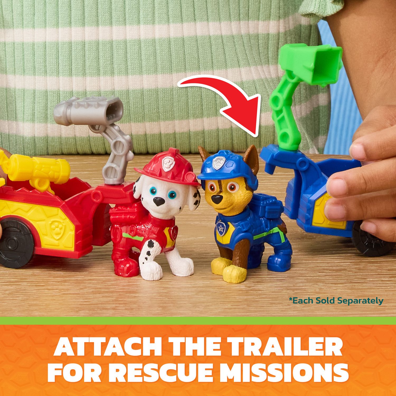 Детские фигурки Paw Patrol The Dino Movie Skye Dino Tool Pack with Attachable Rescue Trailer — фото 2