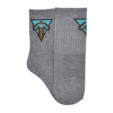 Boys 4-20 Minecraft 5-Pack Survive Print Crew Socks