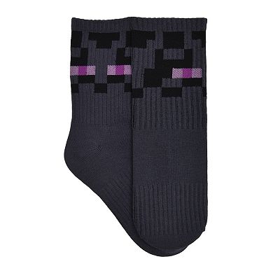 Boys 4-20 Minecraft 5-Pack Survive Print Crew Socks