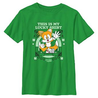 Boys 6-20 Sonic The Hedgehog Tails This Is My Lucky Shirt Graphic Tee