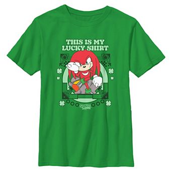 Boys 6-20 Sonic The Hedgehog Knuckles Graphic Tee