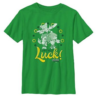 Boys 6-20 Sonic The Hedgehog I Don't Need Luck Graphic Tee