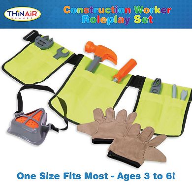 Thin Air Brands 12-Piece Construction Worker Roleplay Set