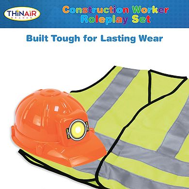 Thin Air Brands 12-Piece Construction Worker Roleplay Set