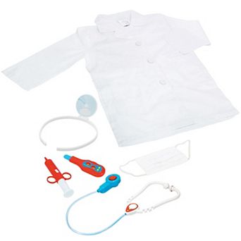 Thin Air Brands 6 pc Doctor Roleplay Costume with Accessories Toy Set