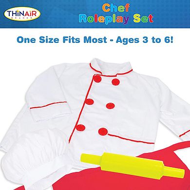 Thin Air Brands 21-Piece Chef Roleplay Costume with Accessories Toy Set
